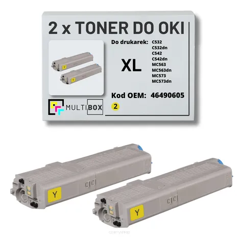 Toner do OKI C532 MC563 46490605 2-pak XL yellow zamiennik Multibox