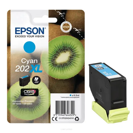 Epson tusz 202XL T02H2 C13T02H24010 oryginalny cyan