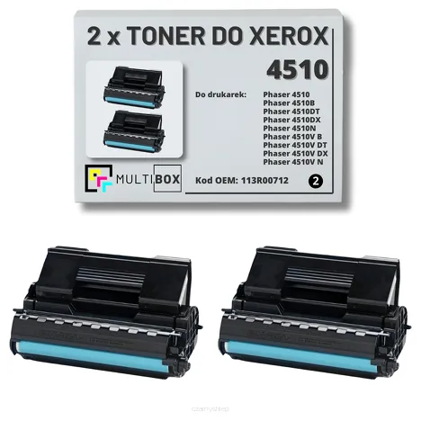 2-PAK Multibox Toner do XEROX 4510 113R00712 19K zamiennik