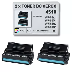 2-pak Toner do XEROX 4510 113R00712 19K Multibox zamiennik