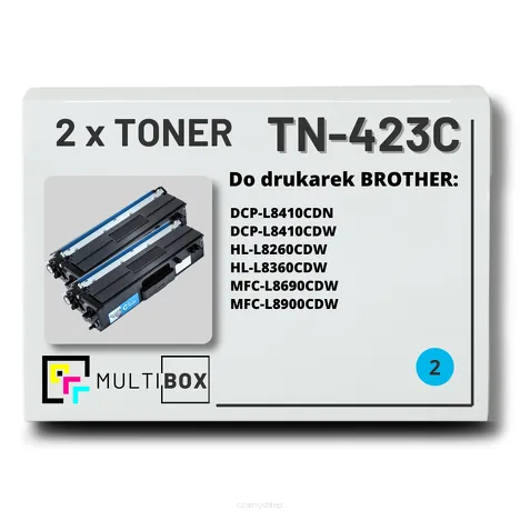 Toner do BROTHER TN-423C 2-pak Cyan Multibox zamiennik