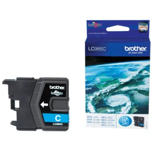 BROTHER tusz LC985C oryginalny cyan 260 stron