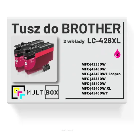 Tusz do BROTHER LC-426XLM 2-pak magenta zamiennik Multibox