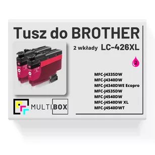 Tusz do BROTHER LC426XLM 2-pak magenta zamiennik Multibox