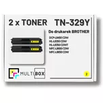Toner do BROTHER TN329Y 2-pak Yellow Multibox zamiennik - 2