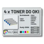 4-PAK Multibox Toner do OKI C823 C833 C843 black/cyan/magenta/yellow zamiennik - 2