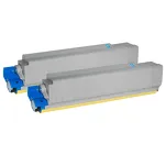 2-PAK Multibox Toner do OKI MC860 44059211 cyan zamiennik - 3