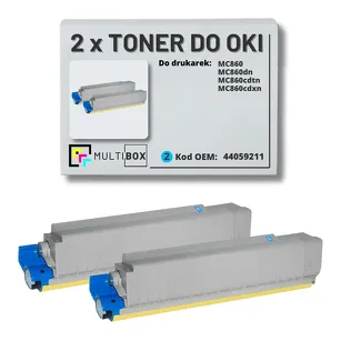 Toner do OKI MC860 44059211 2-pak cyan zamiennik Multibox