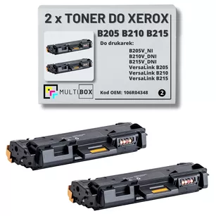 2-pak Toner do XEROX B205 B210 B215 106R04348 3K Multibox zamiennik