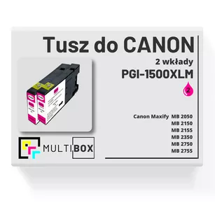 Tusz do CANON PGI1500XLM 2-pak magenta zamiennik Multibox