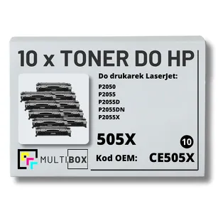 10-PAK Multibox Toner do HP CE505X 05X P2050 P2055 zamiennik