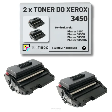 2-PAK Multibox Toner do XEROX 3450 106R00688 10K zamiennik