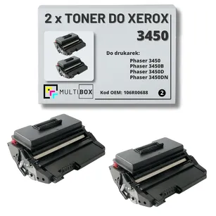 2-PAK Multibox Toner do XEROX 3450 106R00688 10K zamiennik