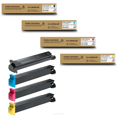 4 X Toner do DEVELOP TN213 CMYK Ineo+ 203 253 Zamiennik