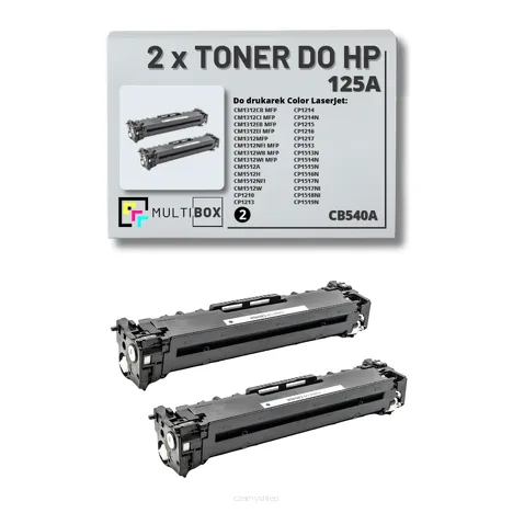 2-PAK Multibox Toner do HP 125A BLACK CB540A zamiennik