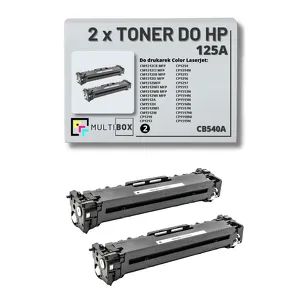 2-PAK Multibox Toner do HP 125A BLACK CB540A zamiennik