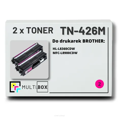 2-PAK Multibox Toner do BROTHER TN426M Magenta zamiennik