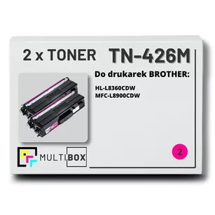 Toner do BROTHER TN426M 2-pak Magenta Multibox zamiennik