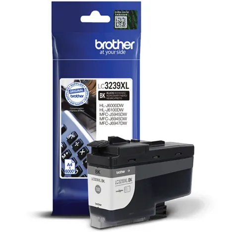 BROTHER tusz LC-3239XLBK oryginalny czarny 6000 stron