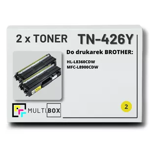 Toner do BROTHER TN426Y 2-pak Yellow Multibox zamiennik