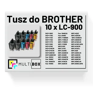 10-pak Tusz do BROTHER LC-900 Multibox