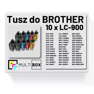 10-pak Tusz do BROTHER LC900 Multibox