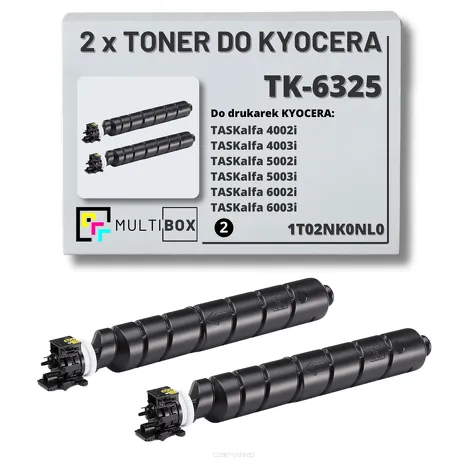2-PAK Multibox Toner do KYOCERA TK6325 1T02NK0NL0 TASKALFA 4002 4003 5002 5003 6002 6003 2x35.0K zamiennik