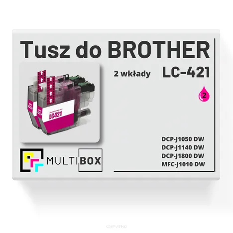 Tusz do BROTHER LC-421M 2-pak magenta zamiennik Multibox