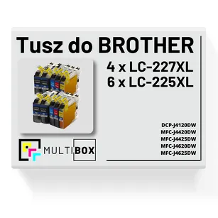 10-pak Tusz do BROTHER LC-227XL LC-225XL Multibox