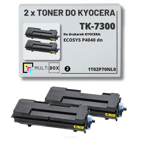 2-pak Toner do KYOCERA TK-7300 1T02P70NL0 ECOSYS P4040 2x15.0K Multibox zamiennik