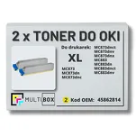 2-PAK Multibox Toner do OKI MC873 MC883 45862814 XL yellow zamiennik - 2