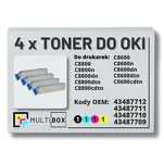4-PAK Multibox Toner do OKI C8600 C8800 black/cyan/magenta/yellow zamiennik - 2