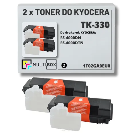 2-PAK Multibox Toner do KYOCERA TK330 1T02GA0EU0 FS4000 2x20.0K zamiennik