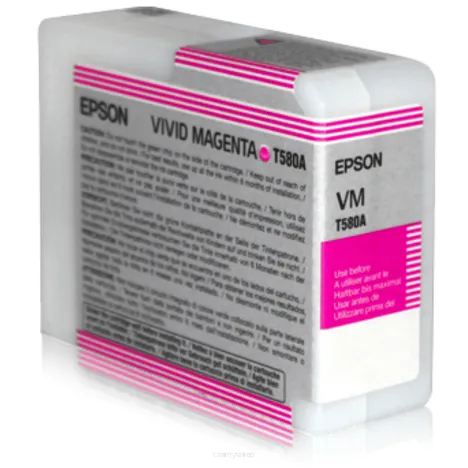 Epson tusz T580A C13T580A00 oryginalny vivid magenta