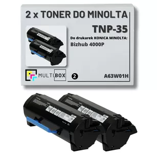 2-pak Toner do KONICA MINOLTA TNP35 A63W01H BIZHUB 4000P 2x20.0K Multibox zamiennik