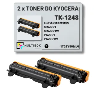 2-pak Toner do KYOCERA TK-1248 1T02Y80NL0 MA2001 PA2001 2x1.5K Multibox zamiennik