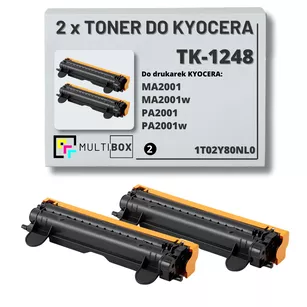 2-pak Toner do KYOCERA TK1248 1T02Y80NL0 MA2001 PA2001 2x1.5K Multibox zamiennik