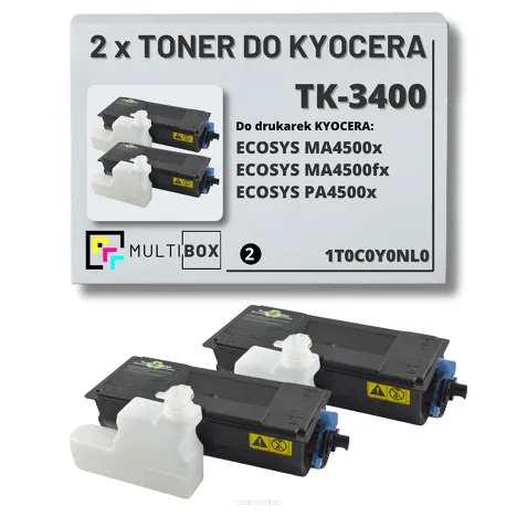 2-PAK Multibox Toner do KYOCERA TK3400 1T0C0Y0NL0 ECOSYS MA4500 PA4500 2x12.5K zamiennik