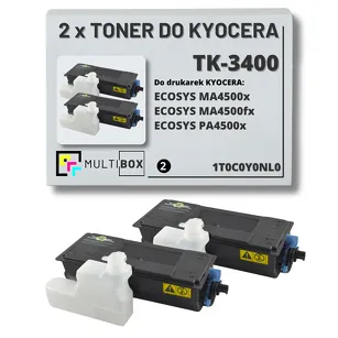 2-PAK Multibox Toner do KYOCERA TK3400 1T0C0Y0NL0 ECOSYS MA4500 PA4500 2x12.5K zamiennik