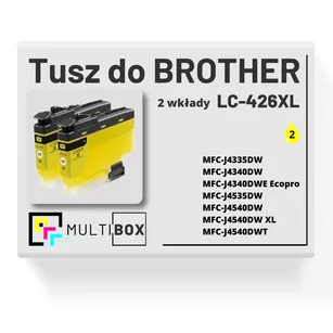 Tusz do BROTHER LC426XLY 2-pak yellow zamiennik Multibox