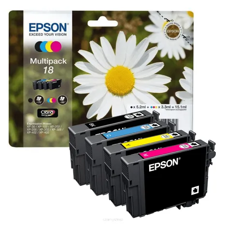 Epson tusz 18 T1806 C13T18064012 4-pak oryginalny cyan / magenta / yellow / black