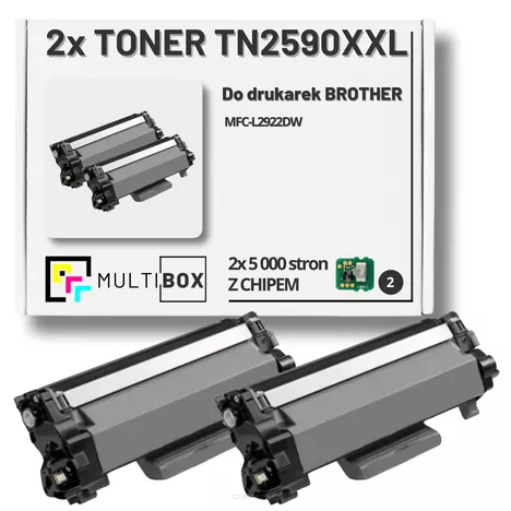 Toner do BROTHER TN2590XXL 2-pak Multibox zamiennik Z CHIPEM