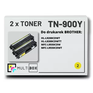 Toner do BROTHER TN900Y 2-pak Yellow Multibox zamiennik