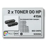 2-PAK Multibox Toner do HP 415A BLACK W2030A zamiennik BEZ CHIPA - 2