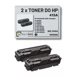 Toner do HP 415A 2-pak BLACK W2030A zamiennik Multibox BEZ CHIPA