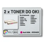 2-PAK Multibox Toner do OKI C5800 C5900 43324422 magenta zamiennik - 2