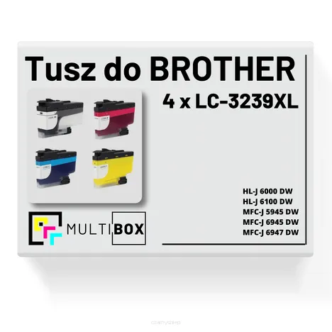 4-pak Tusz do BROTHER LC-3239XL Multibox