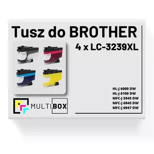 4-pak Tusz do BROTHER LC3239XL Multibox