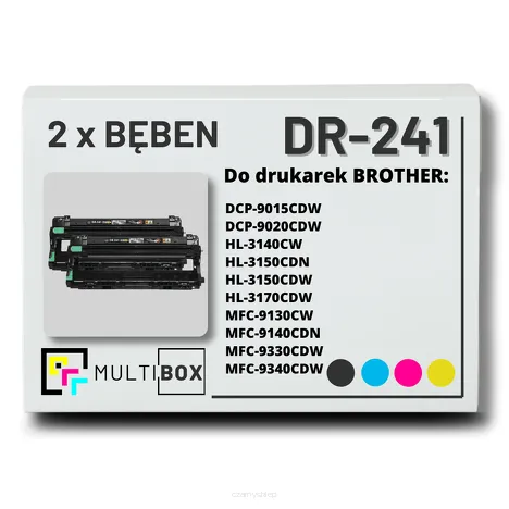 2-PAK Multibox Bęben do BROTHER DR241CL CMYK zamiennik