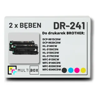 2-PAK Multibox Bęben do BROTHER DR241CL CMYK zamiennik